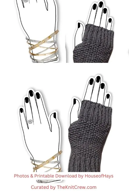 2. Hand Display Cards and Mittens, Jewelry Display - The Knit Crew