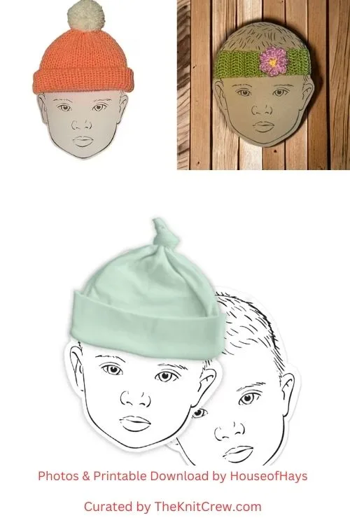 3. Printable Baby Earmuff Headband Display Card - The Knit Crew