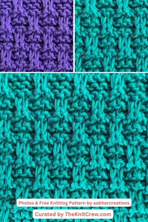 13. Garter Brick & Slip Stitch Pattern - The Knit Crew