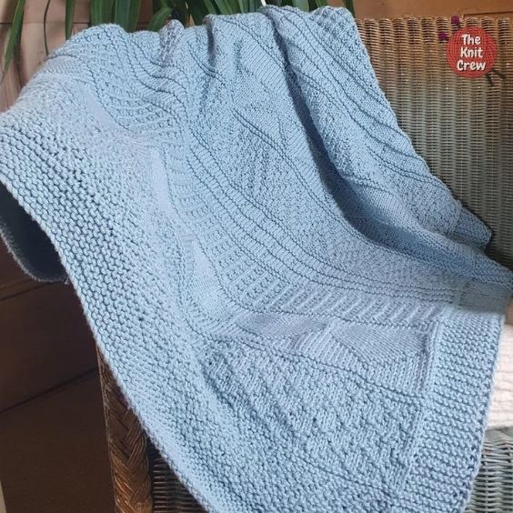 BLOG PHOTO 9 - Hearts and Stars Baby Blanket - Knitting Pattern Curated by TheKnitCrew