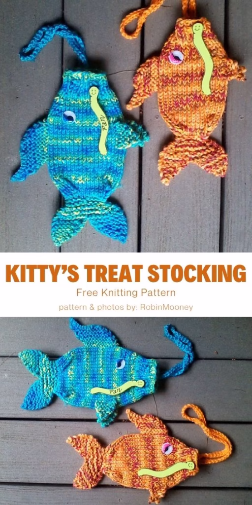 06 Kitty's Treat Stocking - The Knit Crew