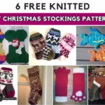 BLOG POSTER - 6 Free Knitted Pet Christmas Stockings Patterns - The Knit Crew
