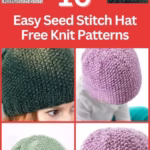 BLOG 3 - 10 Simple Free Seed Stitch Beanie Knitting Patterns - The Knit Crew
