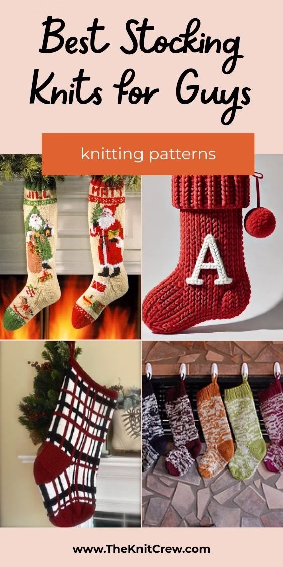 BLOG 5 - 15 Must-Knit Stocking Patterns For Him - Curated by The Yarn Crew