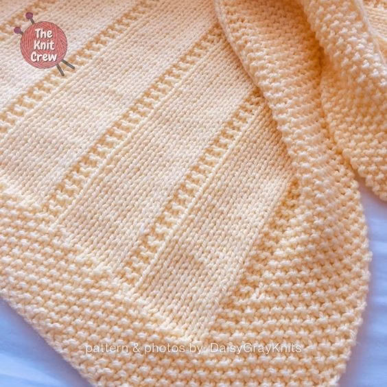 Easy Baby Afghan - 15 Easy Knitted Baby Afghan Patterns - The Knit Crew