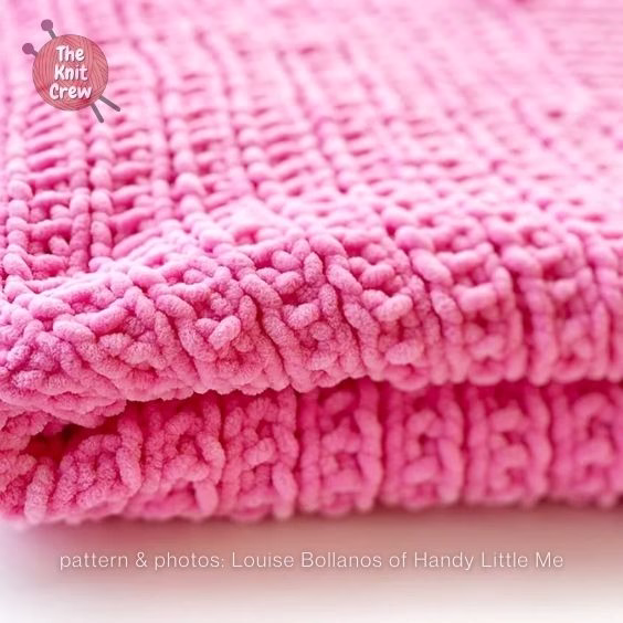 Easy Baby Blanket - 15 Easy Knitted Baby Afghan Patterns - The Knit Crew