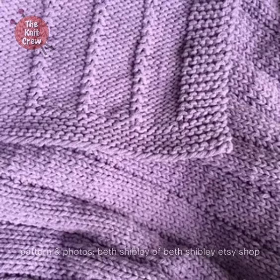 Easy Knit Baby Blanket - 15 Easy Knitted Baby Afghan Patterns - The Knit Crew