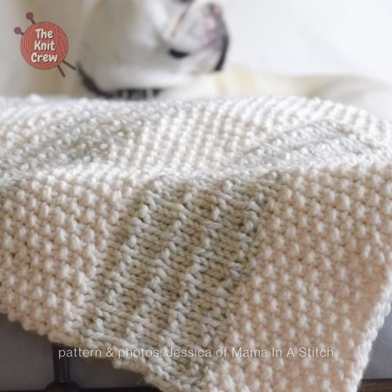 Heirloom Knit Blanket - 15 Easy Knitted Baby Afghan Patterns - The Knit Crew