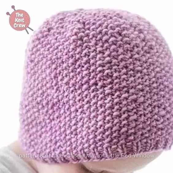 Soft and Cozy Seed Stitch Hat - Curated by The Knit Crew