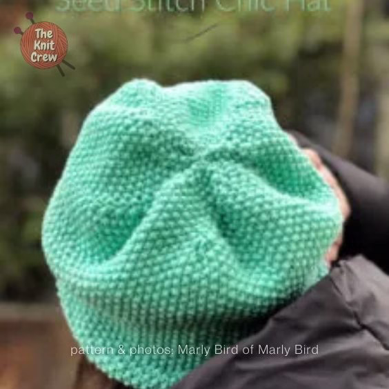 Stylish Seed Stitch Hat - Curated by The Knit Crew