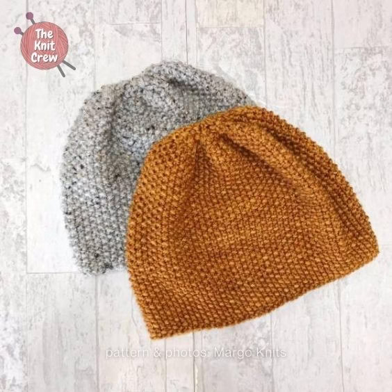 Textured Seed Stitch Hat - Curated by The Knit Crew