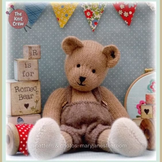 Alpaca Teddy Bear Toy - 15 Adorable Knitted Teddy Bear Patterns - Curated By The Knit Crew