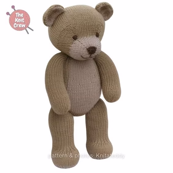 Knit a Teddy Bear - 15 Adorable Knitted Teddy Bear Patterns - Curated By The Knit Crew