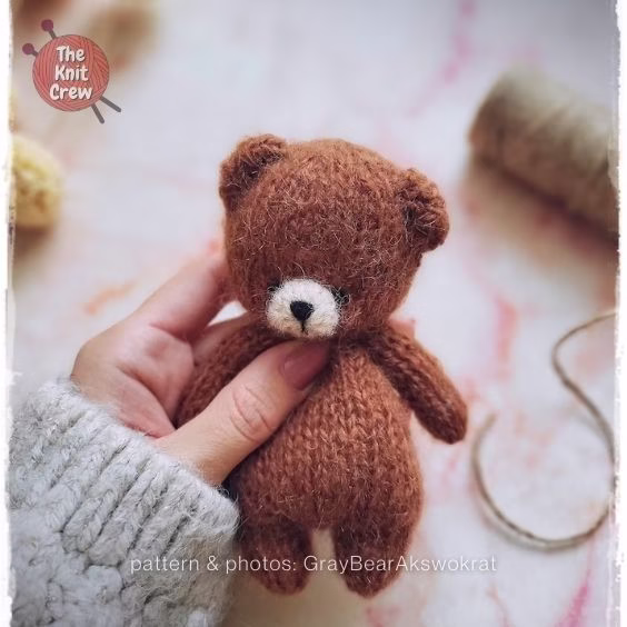 Little Teddy Bear - 15 Adorable Knitted Teddy Bear Patterns - Curated By The Knit Crew