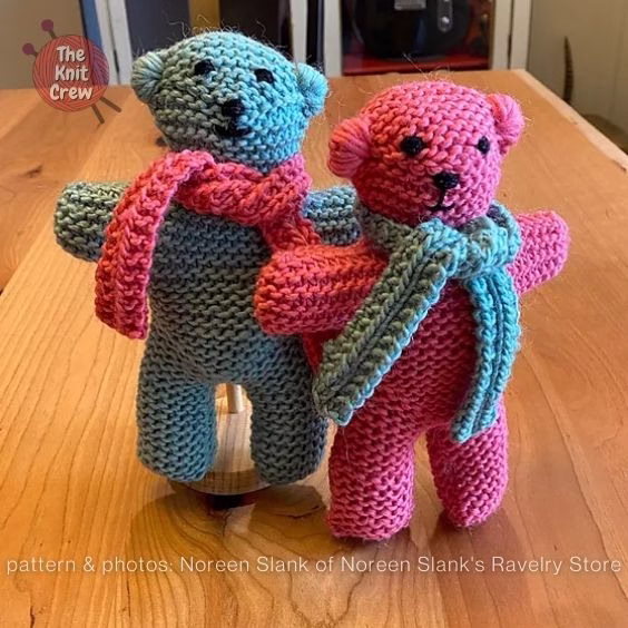 Sunrise Side Bear - 15 Adorable Knitted Teddy Bear Patterns - Curated By The Knit Crew