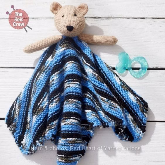 Teddy Bear Lovey - 15 Adorable Knitted Teddy Bear Patterns - Curated By The Knit Crew