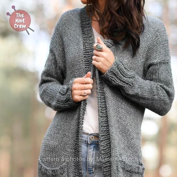 My Comfiest Cardigan Knitting Pattern - Curated By The Knit Crew