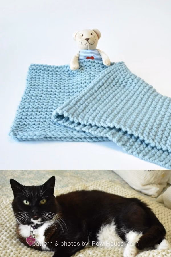 2. Quick One-Row Repeat Knit Blanket Patterns to Try - Curated by The Knit Crew