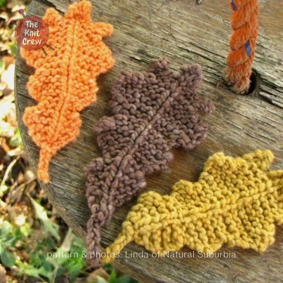 Autumn Oak Leaf Curated By The Knit Crew