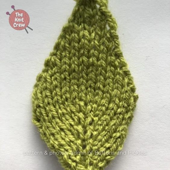 Knitted Leaf Curated By The Knit Crew