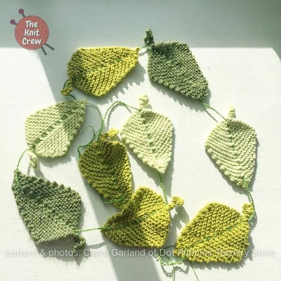 Spring Leaf Garland Curated By The Knit Crew