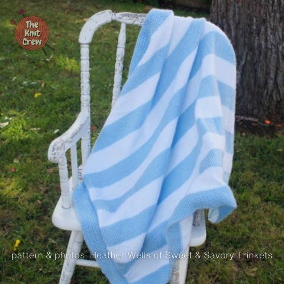 Striped Baby Blanket - Curated By The Knit Crew